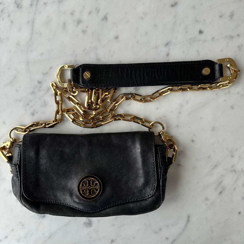 Tory Burch Crossbody - Black & Gold